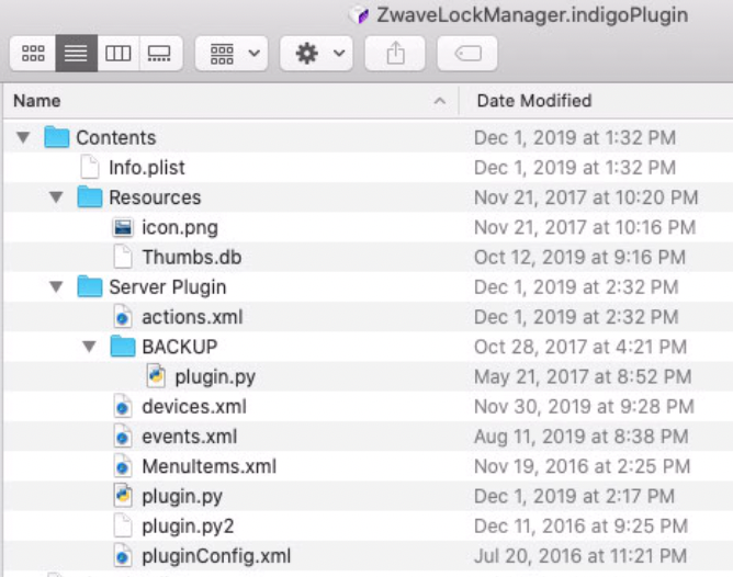 file list