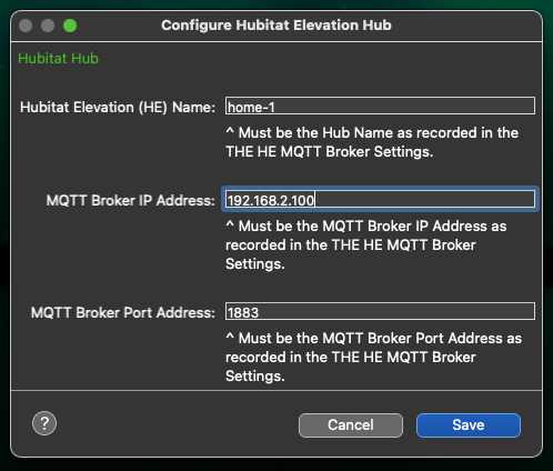 Hub Config