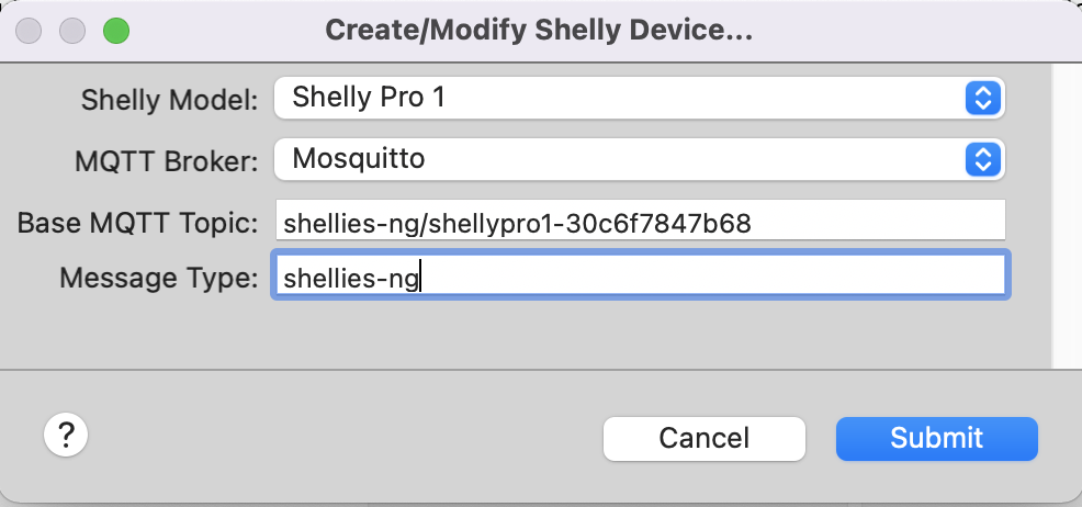 example device config