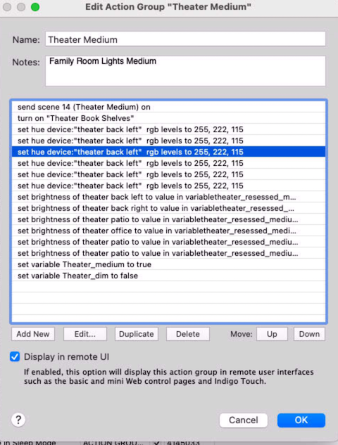 Action Highlighted