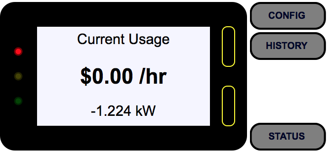 Meter with net negative flow