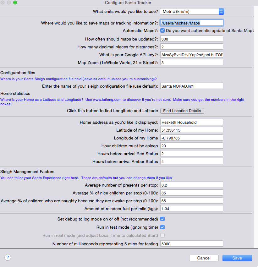 New Config Page
