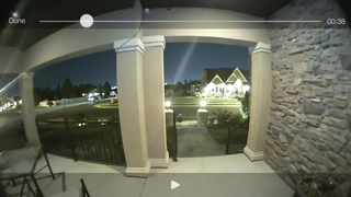 Skybell Nighttime (with porch light)