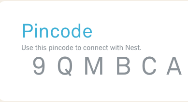 NEST Home PIN Display
